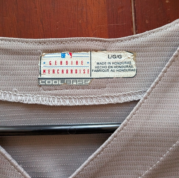 Majestic Gray Jersey with Blue Script - Picture 2 of 7